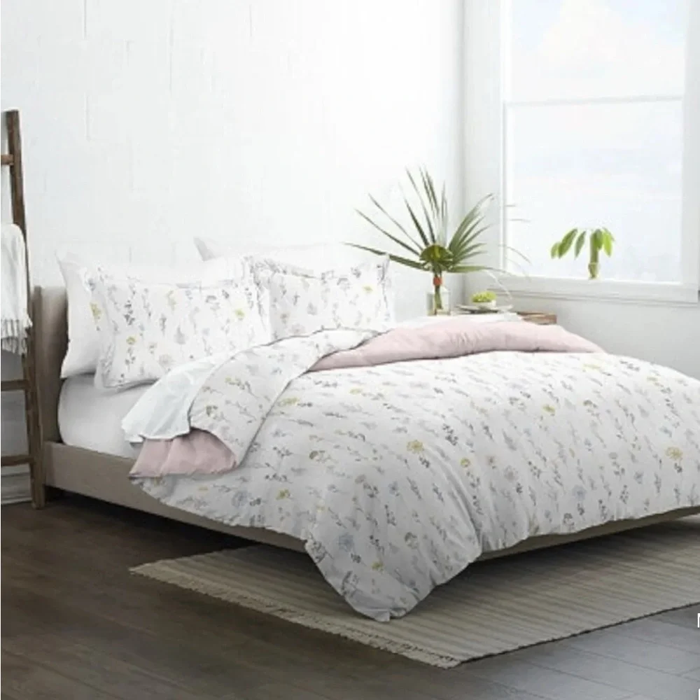 IENJOY HOME premium ultra soft wild flower 3 pattern 3-PC reversible duvet cover